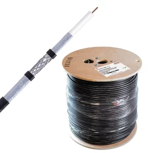 RG6 Indoor Black Coax Z wire protected 1,000' reel