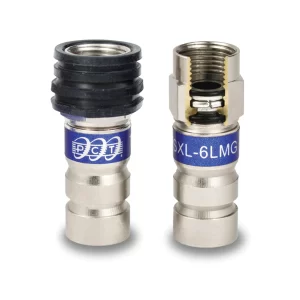 RG6 TRS Series Locking F-Connector, Continuous Ground