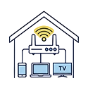 Wi Fi, broadband, and in home networking